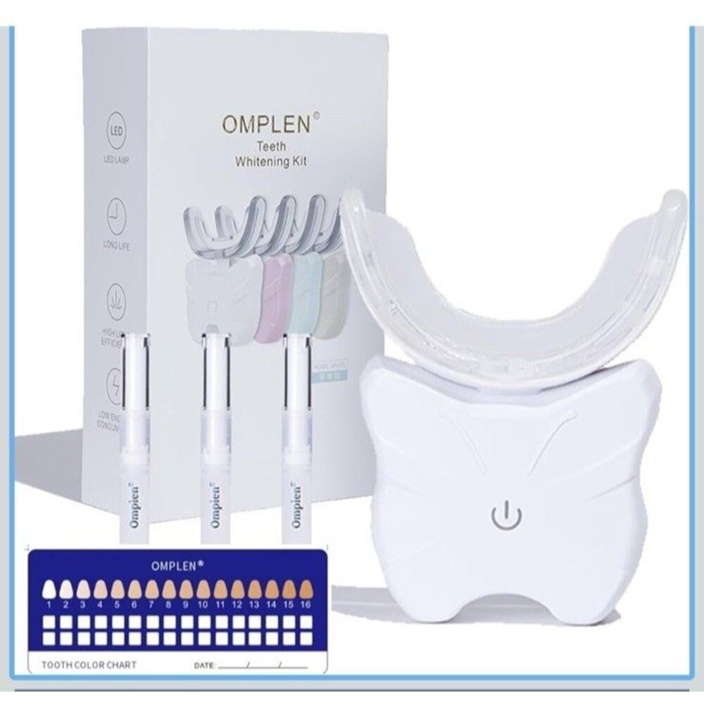 Teeth Whitening Kit  LED Light LED Accelerator Lights 5 Whitening Gel Pens